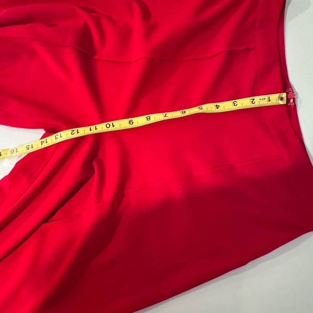 Lulus High Waisted Wide Leg Red Pants, Size M - Picture 6 of 10
